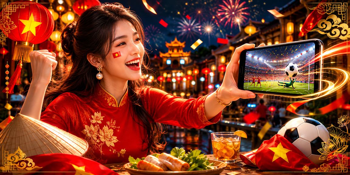 Người dùng Hà Nội sử dụng điện thoại cá cược và casino trực tuyến dưới ánh đèn lồng đêm