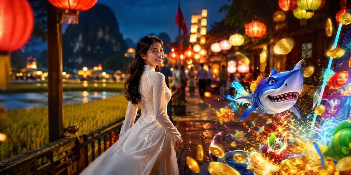 Giao diện bắn cá trực tuyến tại p3vip với chủ đề văn hóa Ninh Bình