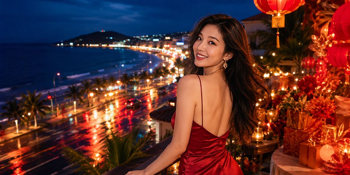 Không gian giải trí casino sang trọng ven biển Phan Thiết về đêm